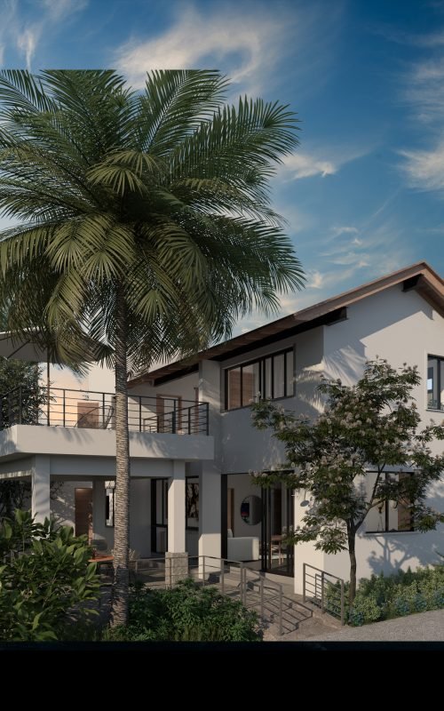 19 RENDER EXTERIOR FACHADA SECUNDARIA